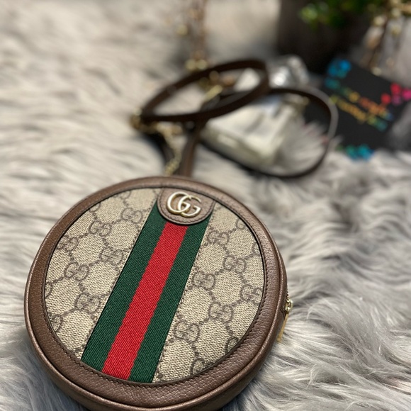 🌹SOLd on IG🌹Gucci Ophidia Mini round backpack - Picture 4 of 16